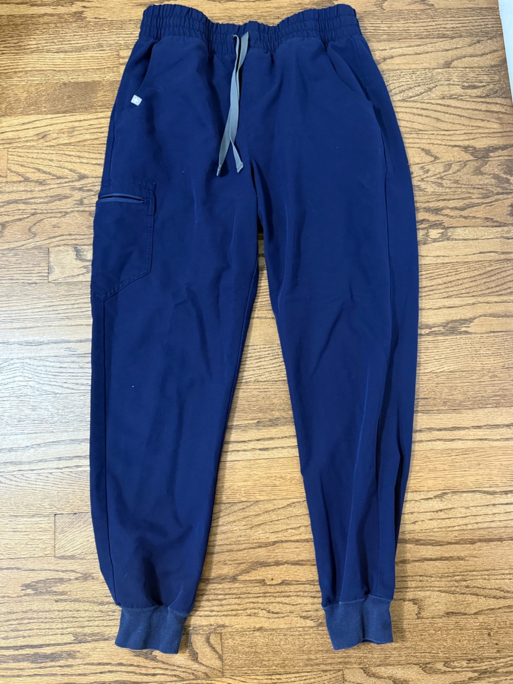 High Waisted Zamora Jogger Scrub Pants Navy